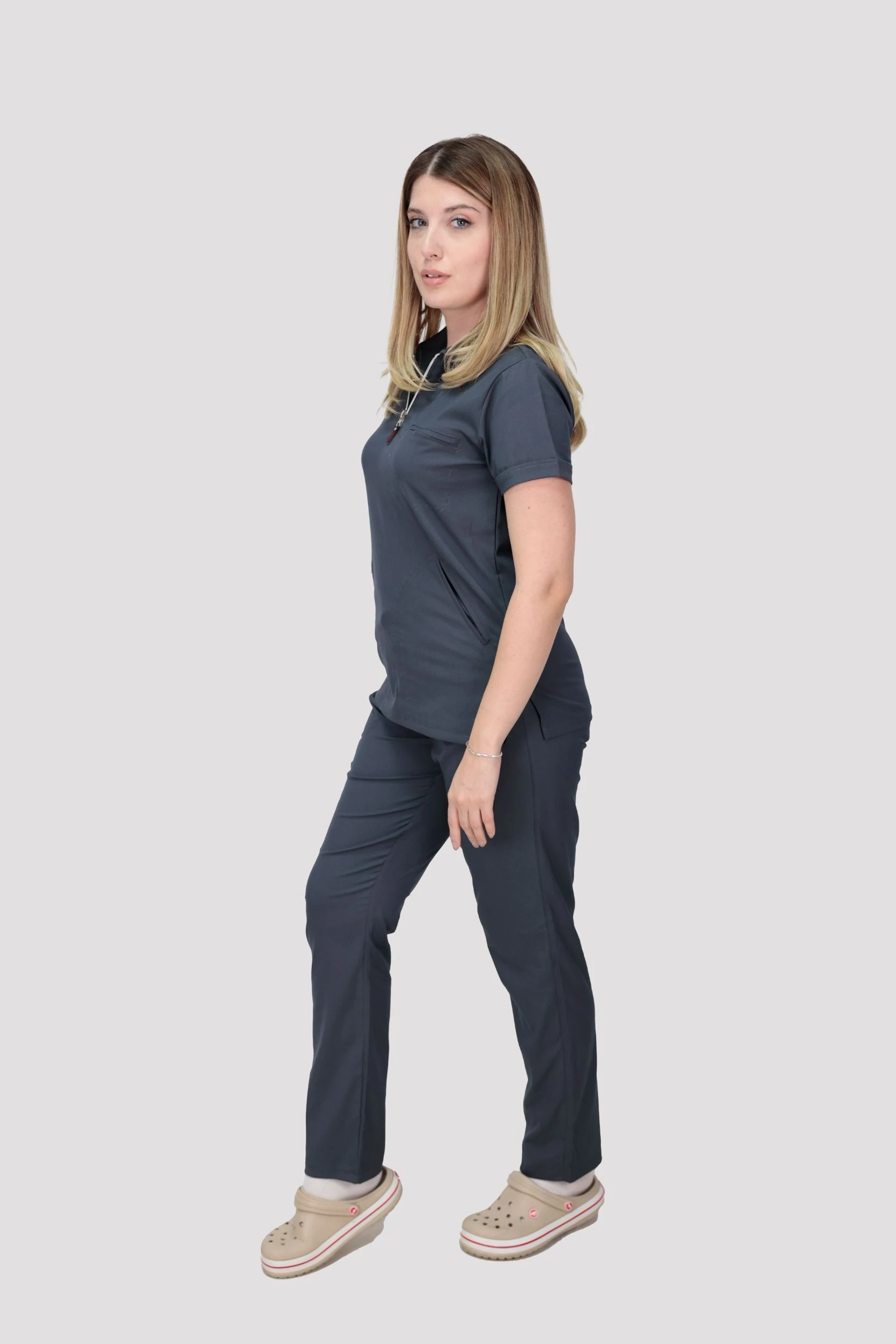 Epione Kadın Hastane Üniforması  - Antrasit