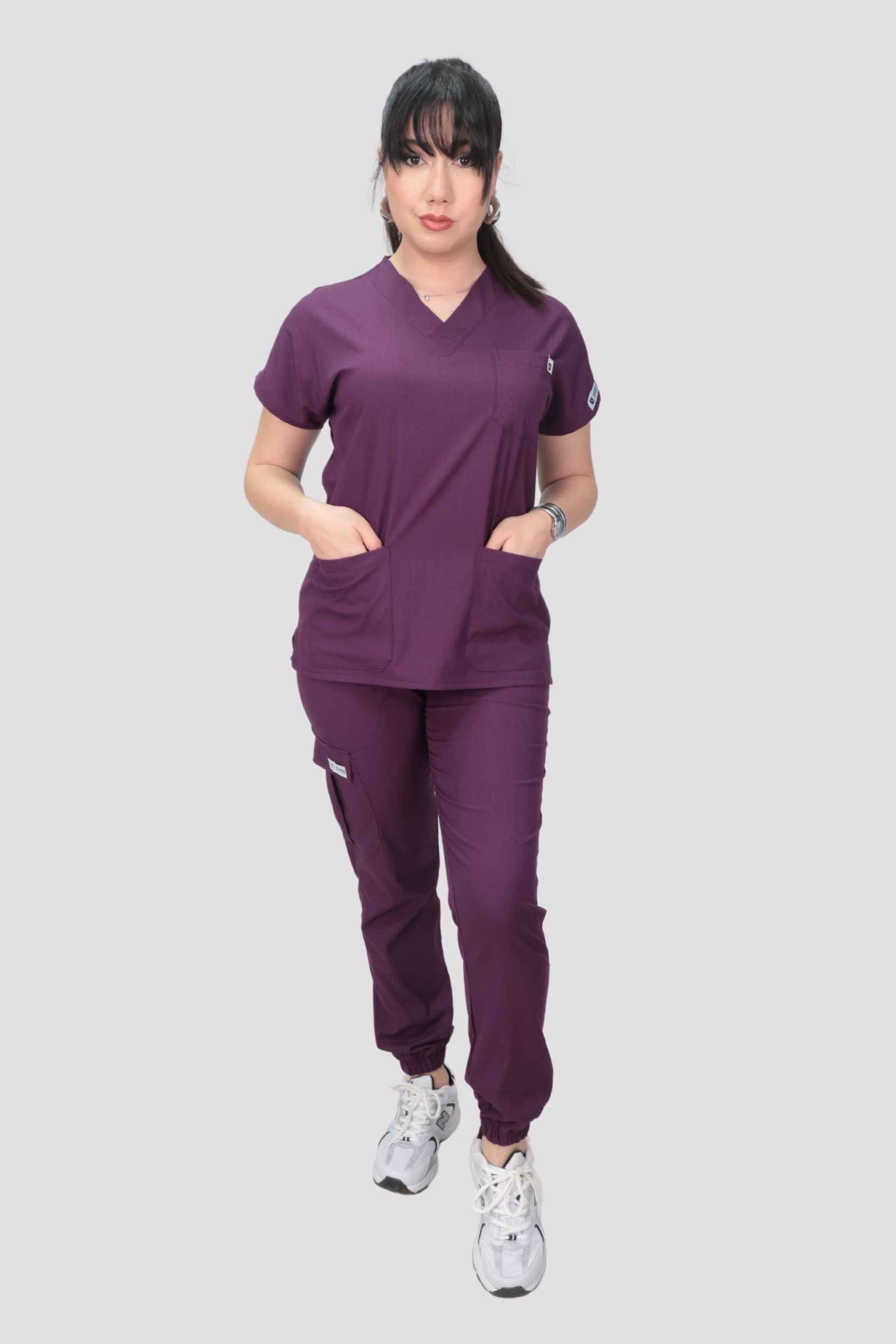 Jogger Serisi Kadın Üniforma - Mürdüm
