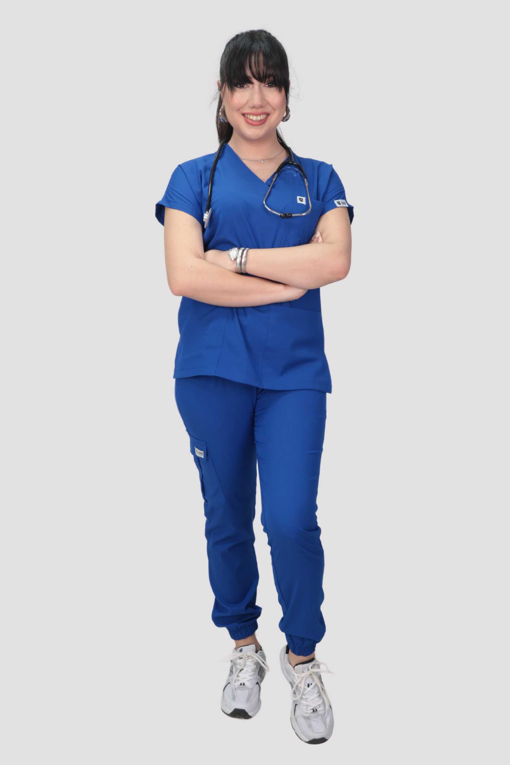Jogger Serisi Kadın Üniforma - Saks Mavisi