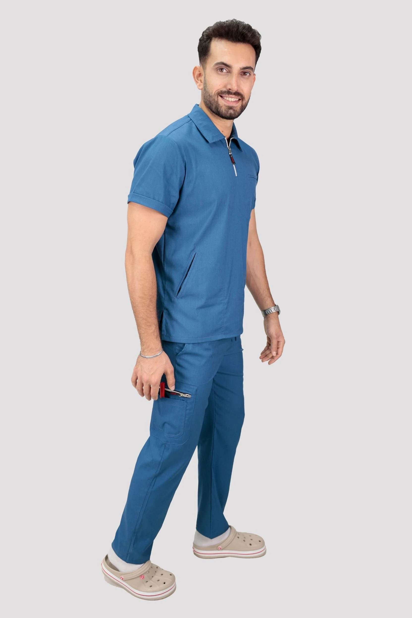 Epione Erkek Hastane Üniforması - İndigo