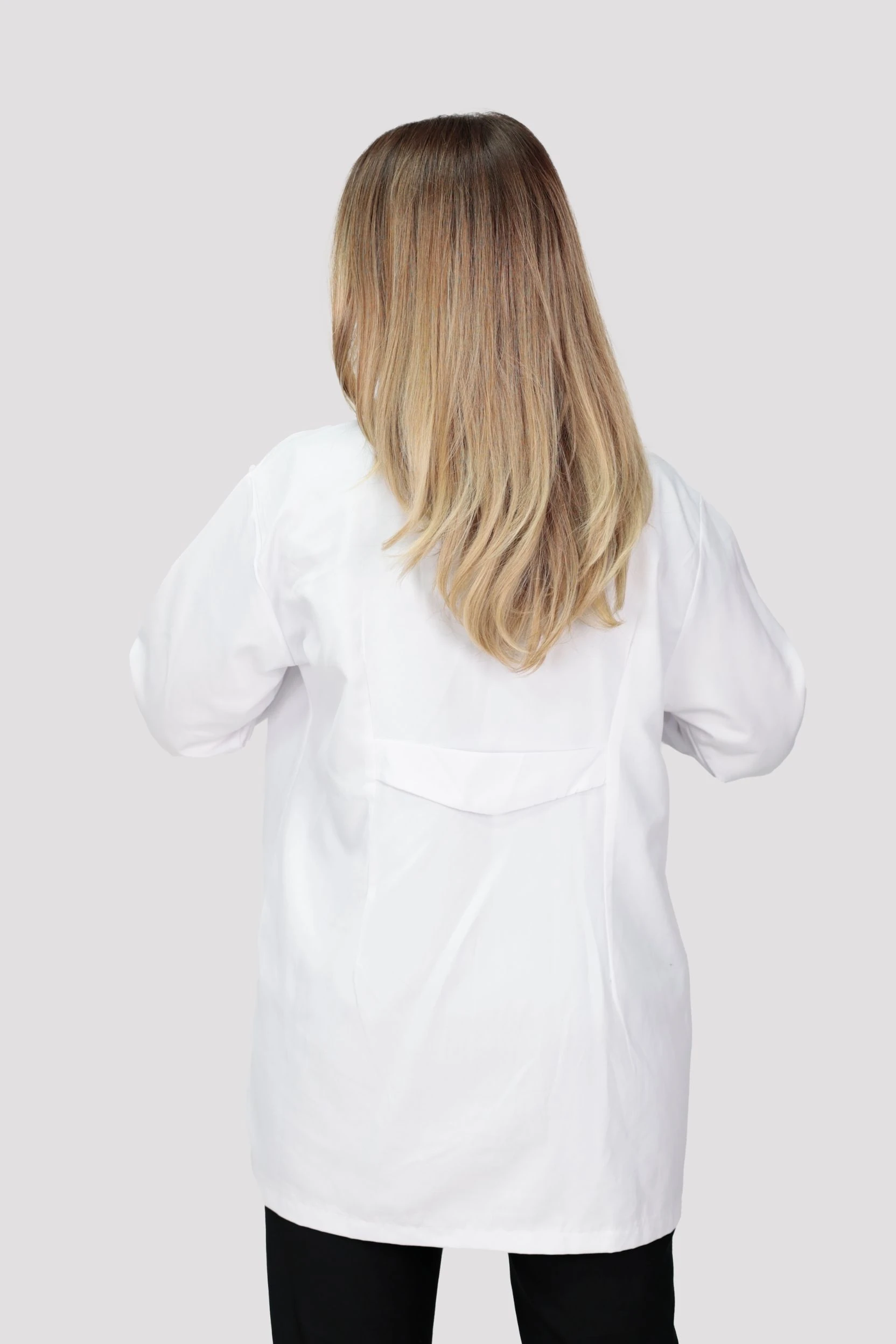 Kadın Uzun Kollu Doktor Hemşire Öğretmen Laboratuvar Önlüğü