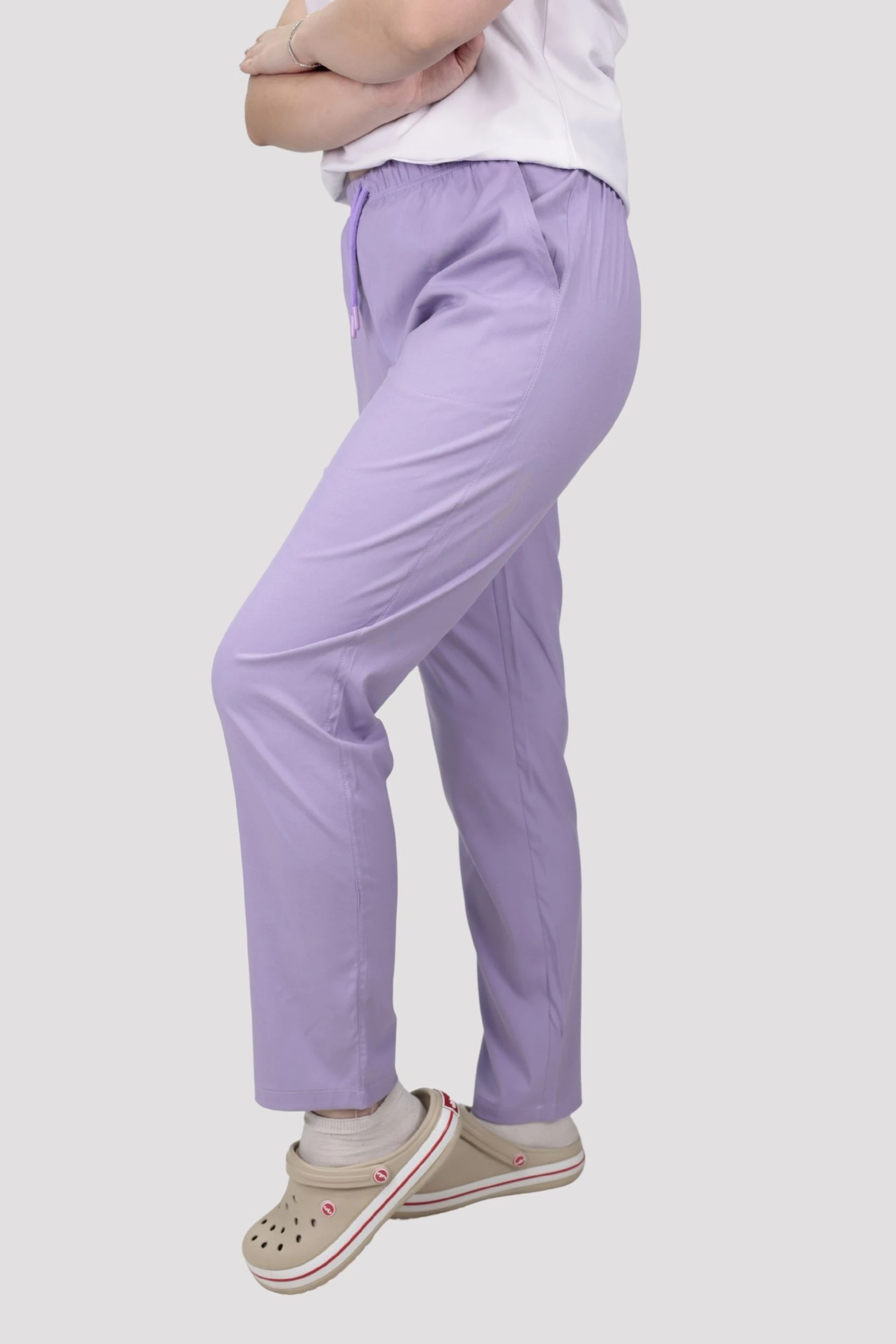 Classic Kadın Tek Alt Hastane Üniforması - Lila