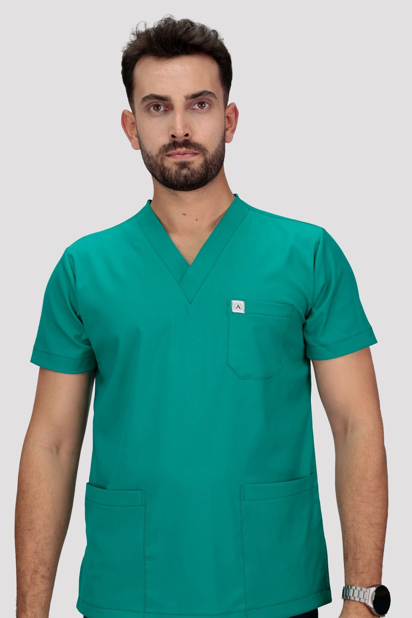 Classic Erkek Tek Üst Hastane Üniforması