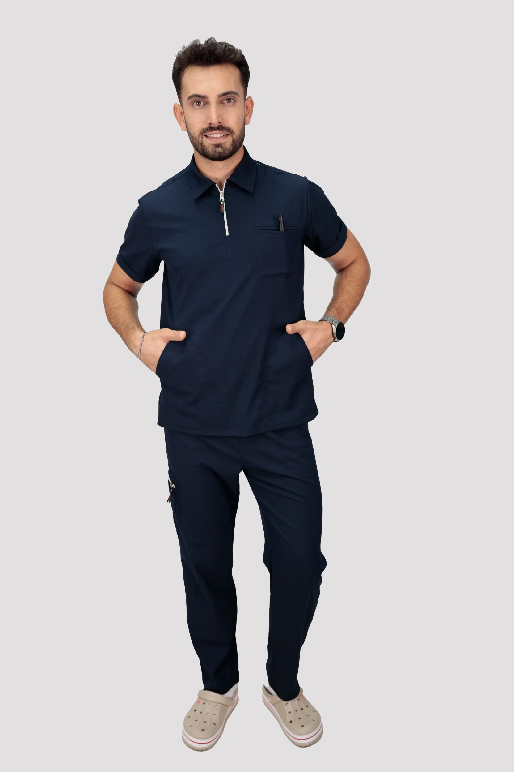 Epione Erkek Hastane Üniforması - Lacivert