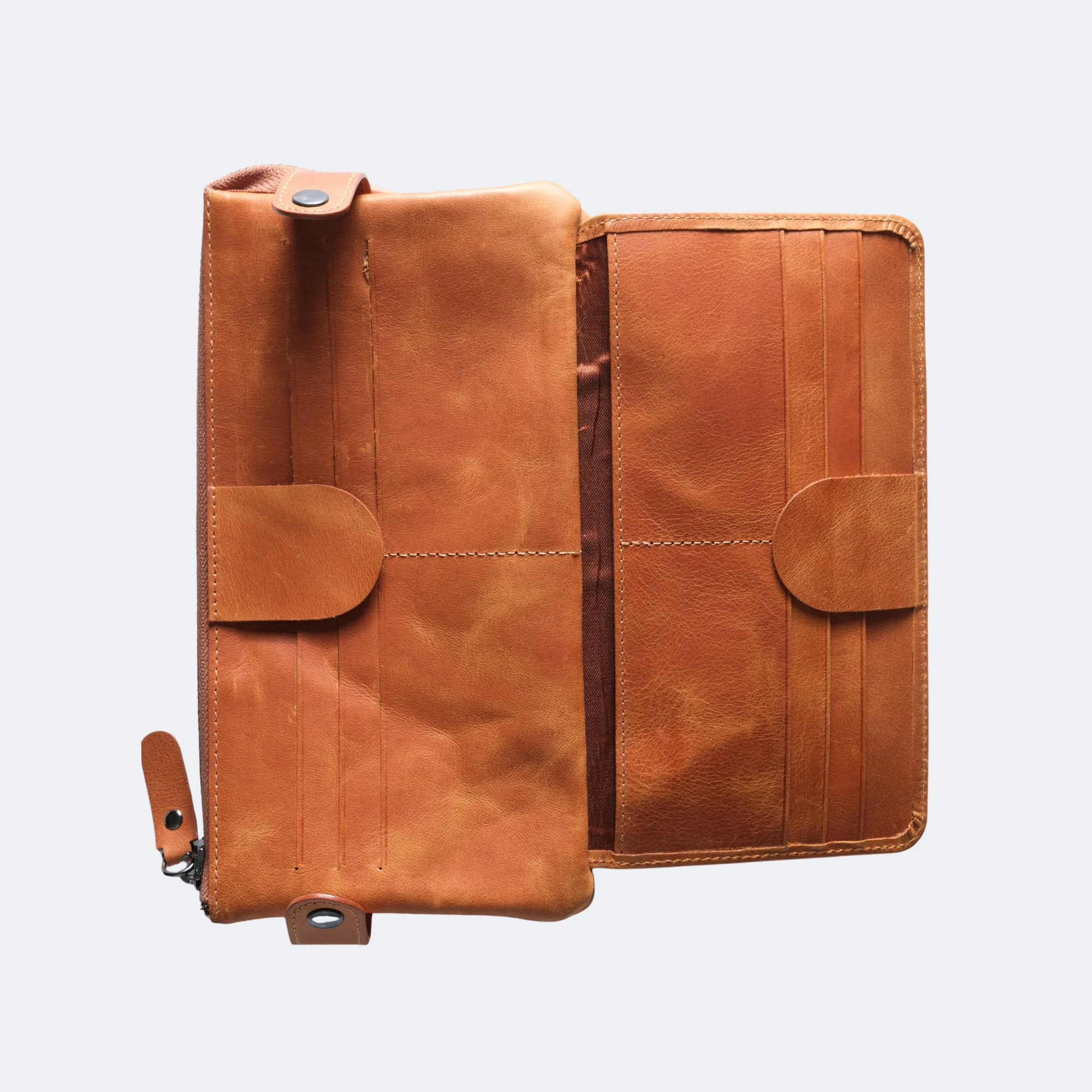 PAŞA - Çift Telefon Bölmeli Deri Portföy