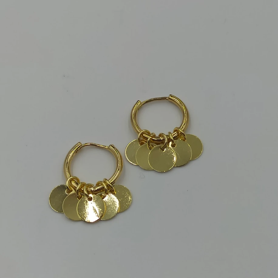 Gold Pullu Parıltılı Kolye Bileklik Küpe Takım