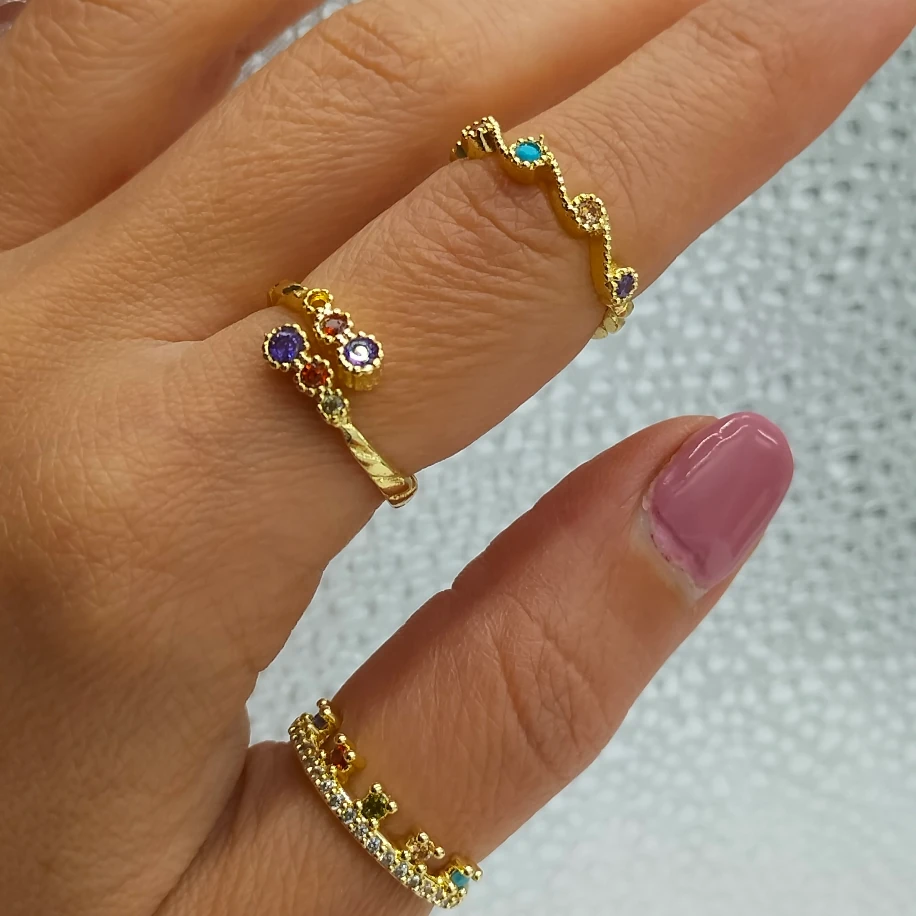 Gold Üç Yüzük Kombin