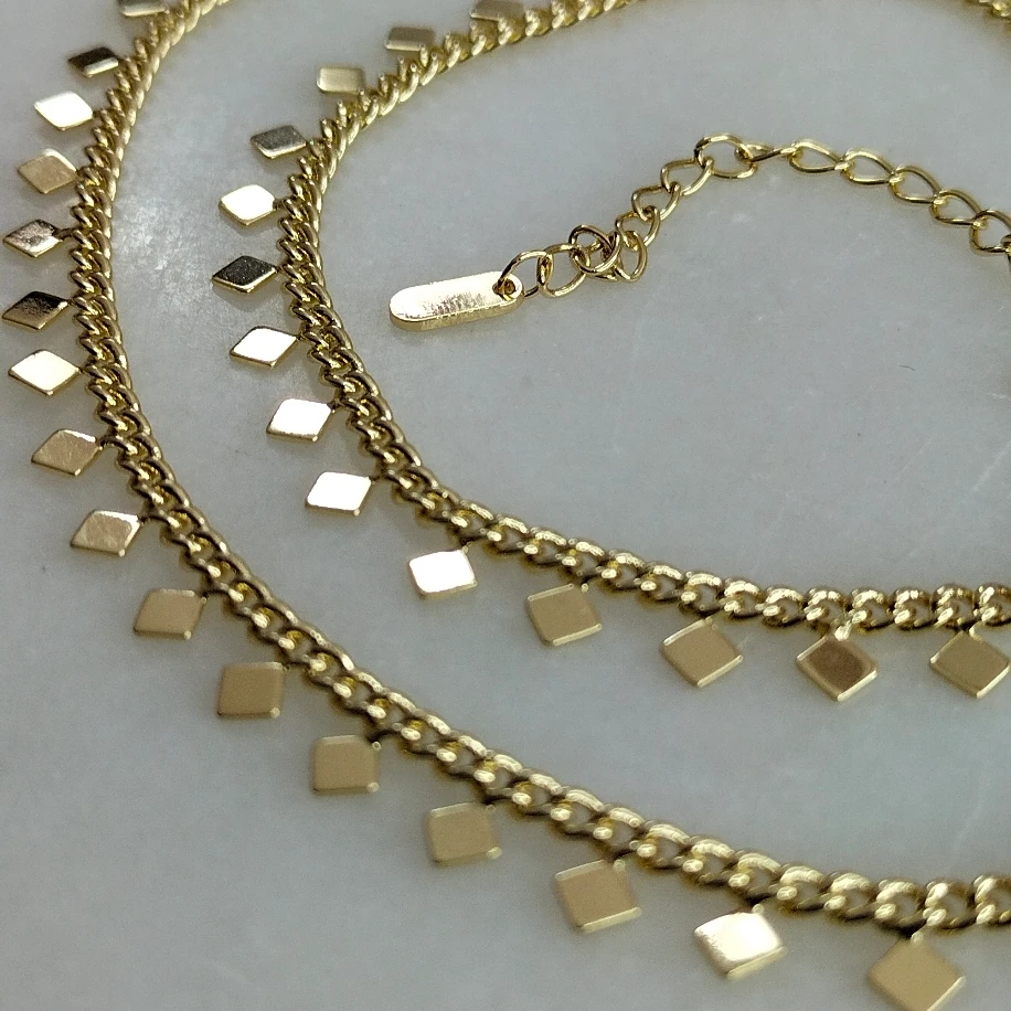 Gold Pullu Kolye Bileklik Takım