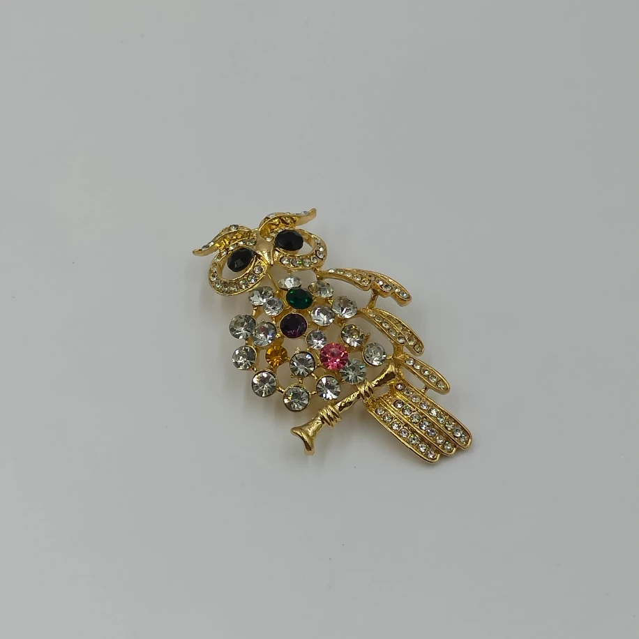 Gold Baykuş Broş image