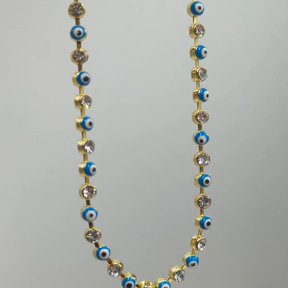 Gold Nazar Zirkon Taşlı Bileklik