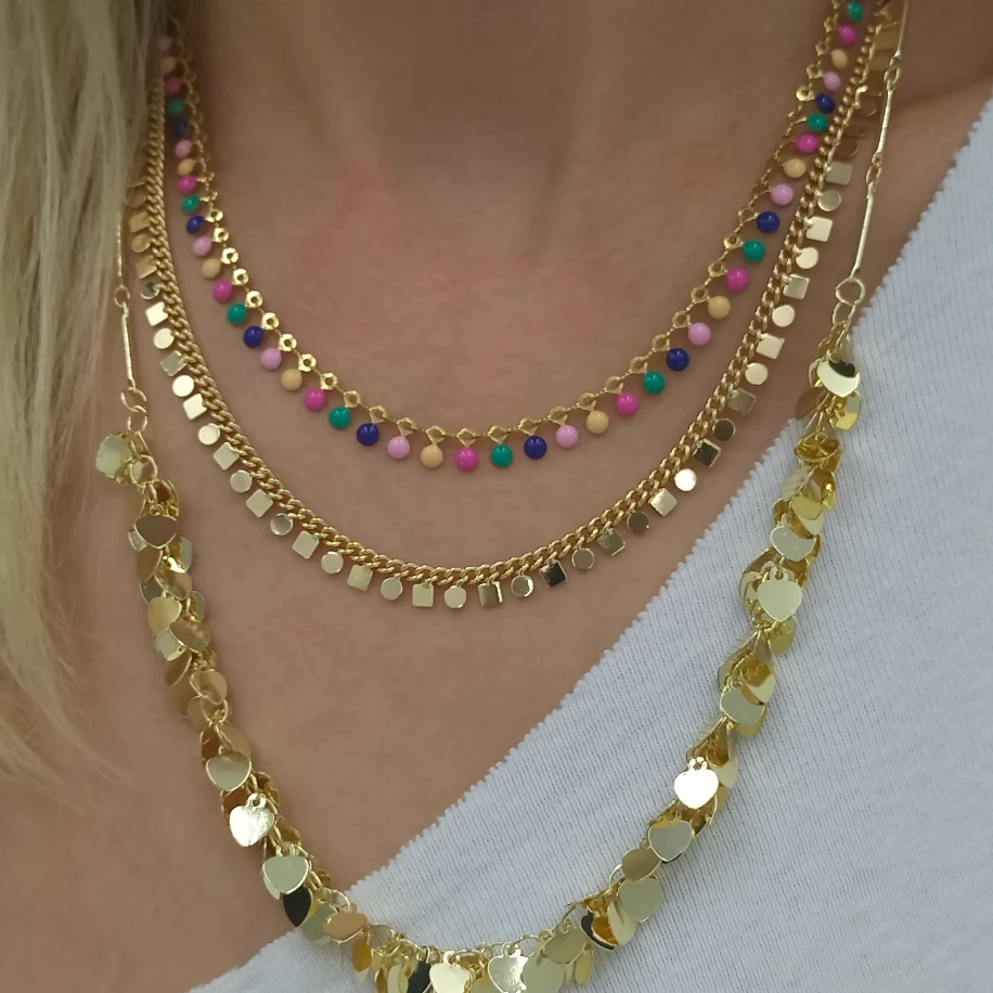 Gold Üç Kolye Kombin