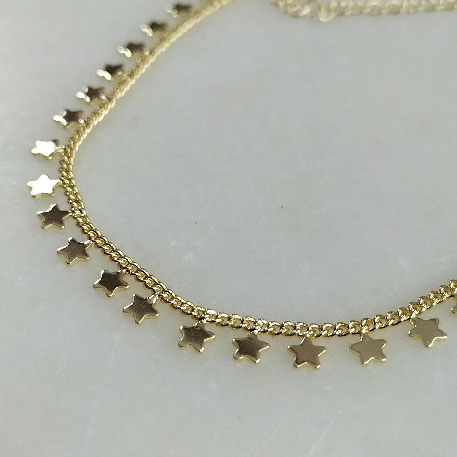 Gold Yıldız Sallantılı Halhal image