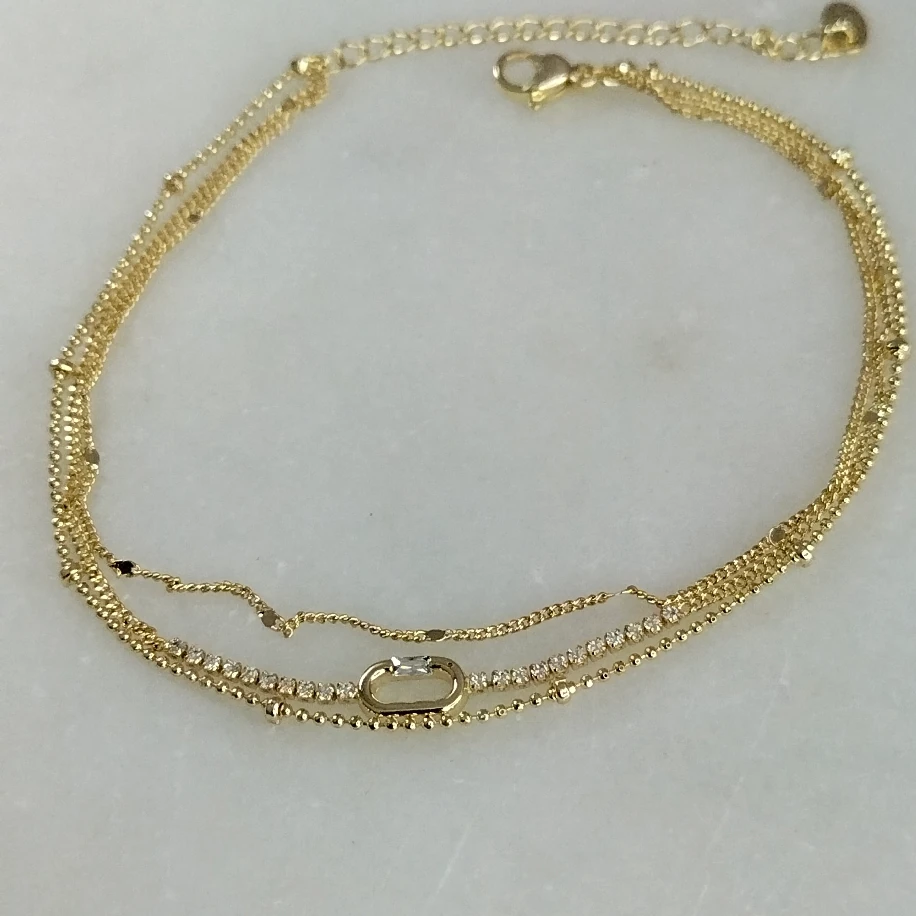 Gold Üç Sıra Suyolu Marka Model Halhal