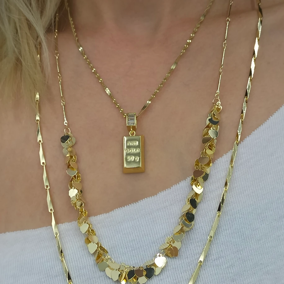 Gold Üç Kolye Kombin