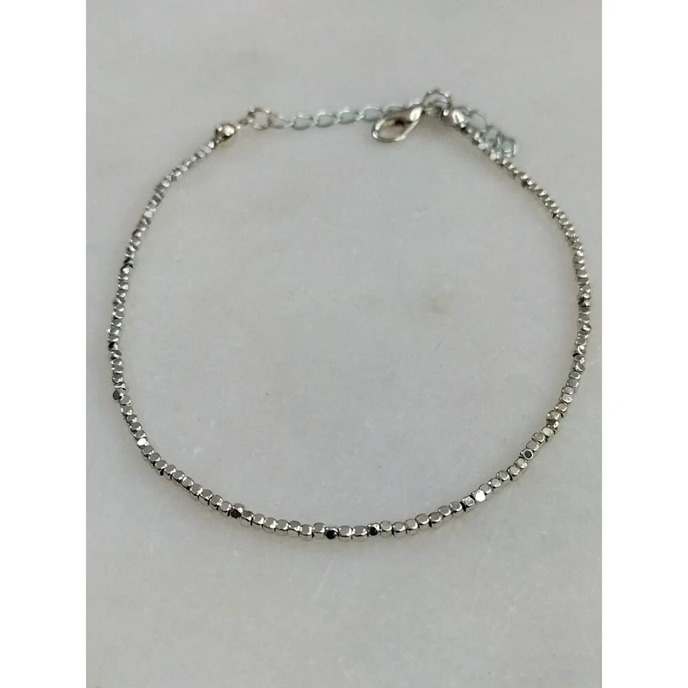 Silver İnce Dorikalı Halhal