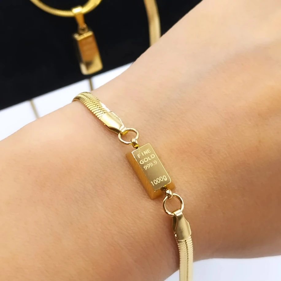 Gold Külçe Bileklik