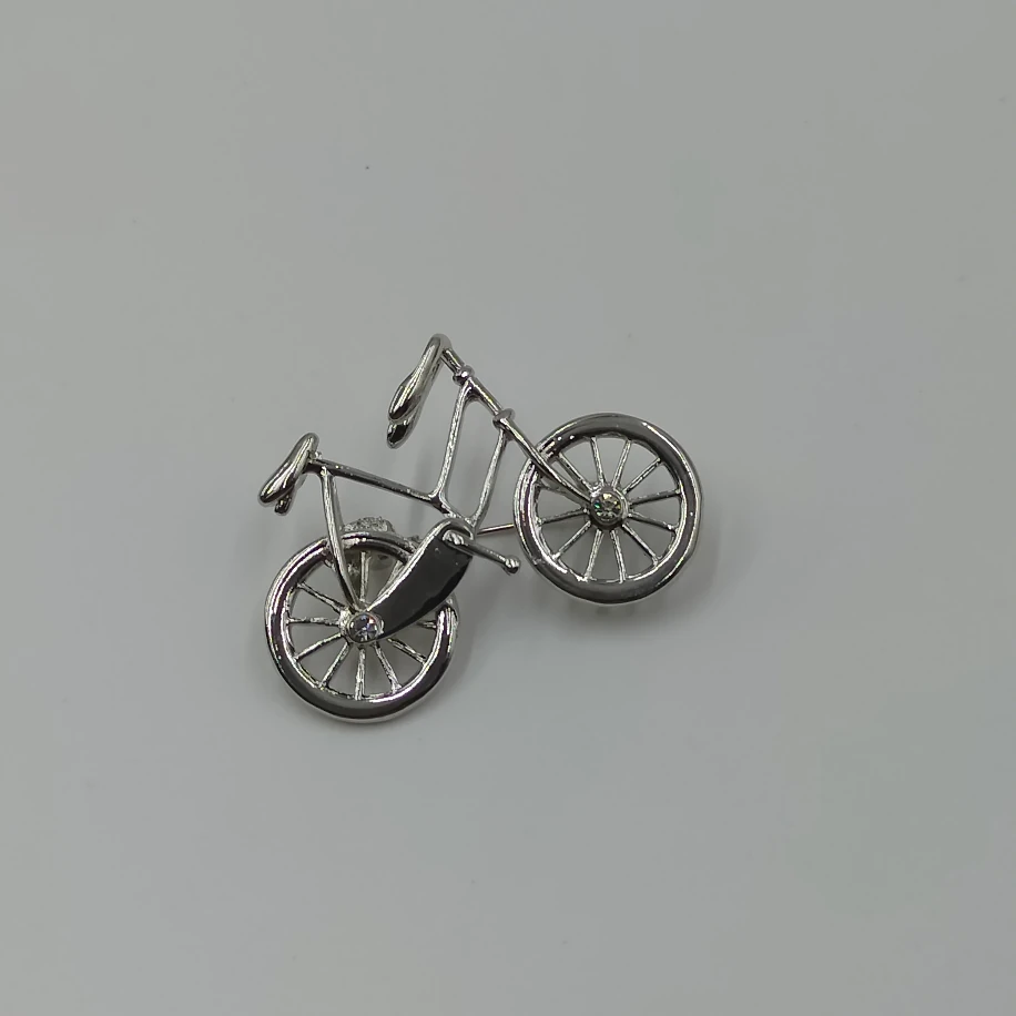 Silver Bisiklet Broş image