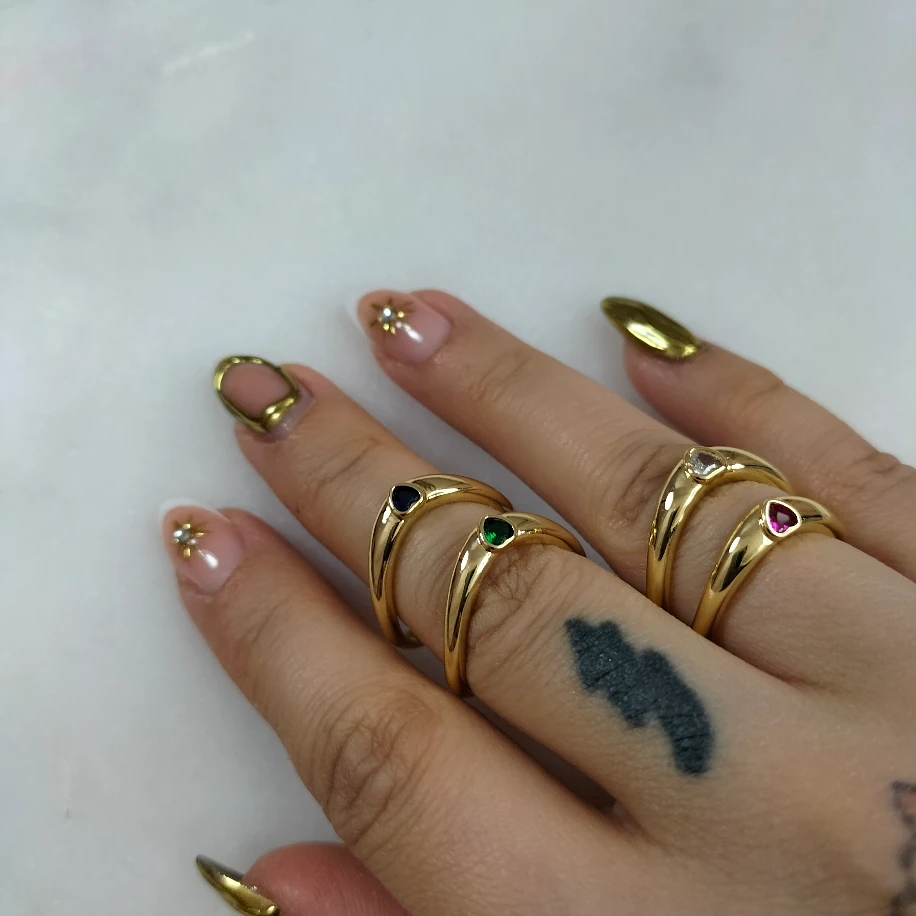 Gold Mini Kalpli Yüzük