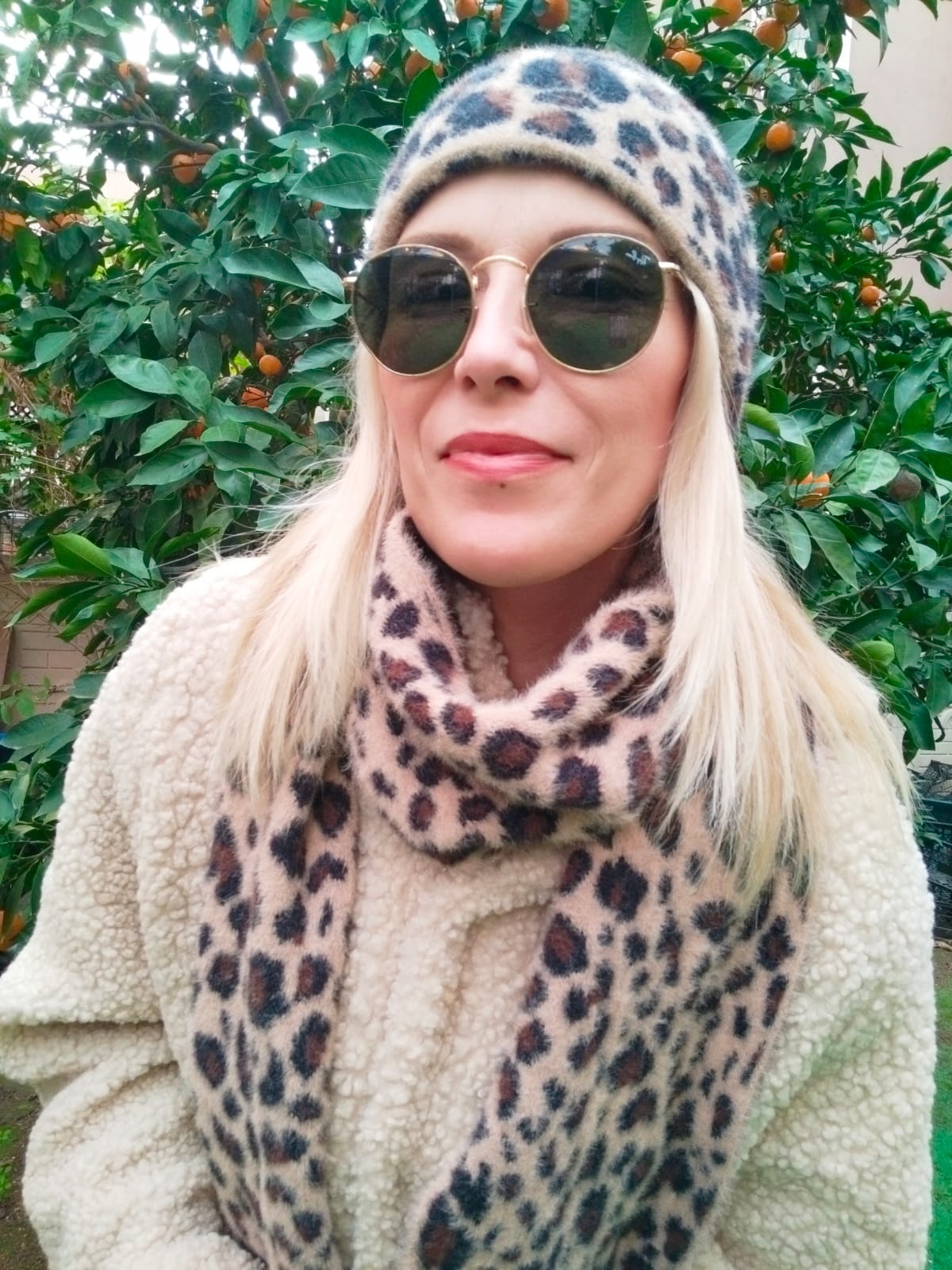 Leopar Yumuşak Doku Atkı Bere Seti