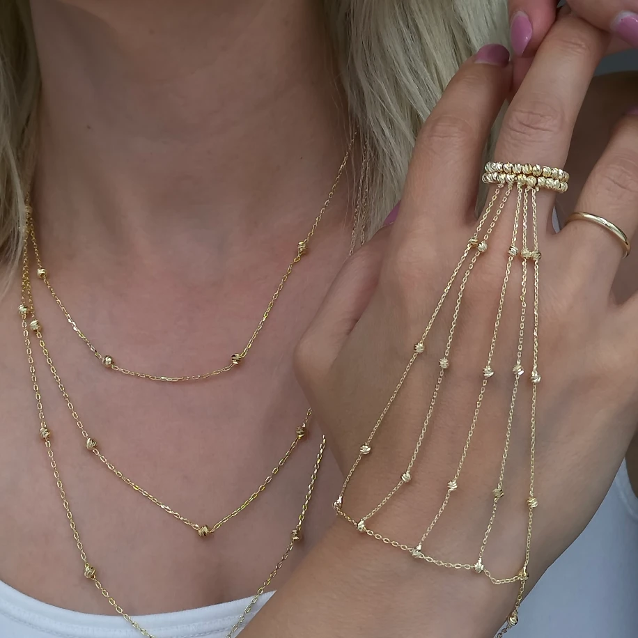 Gold Dorika Kolye Şahmeran Takım