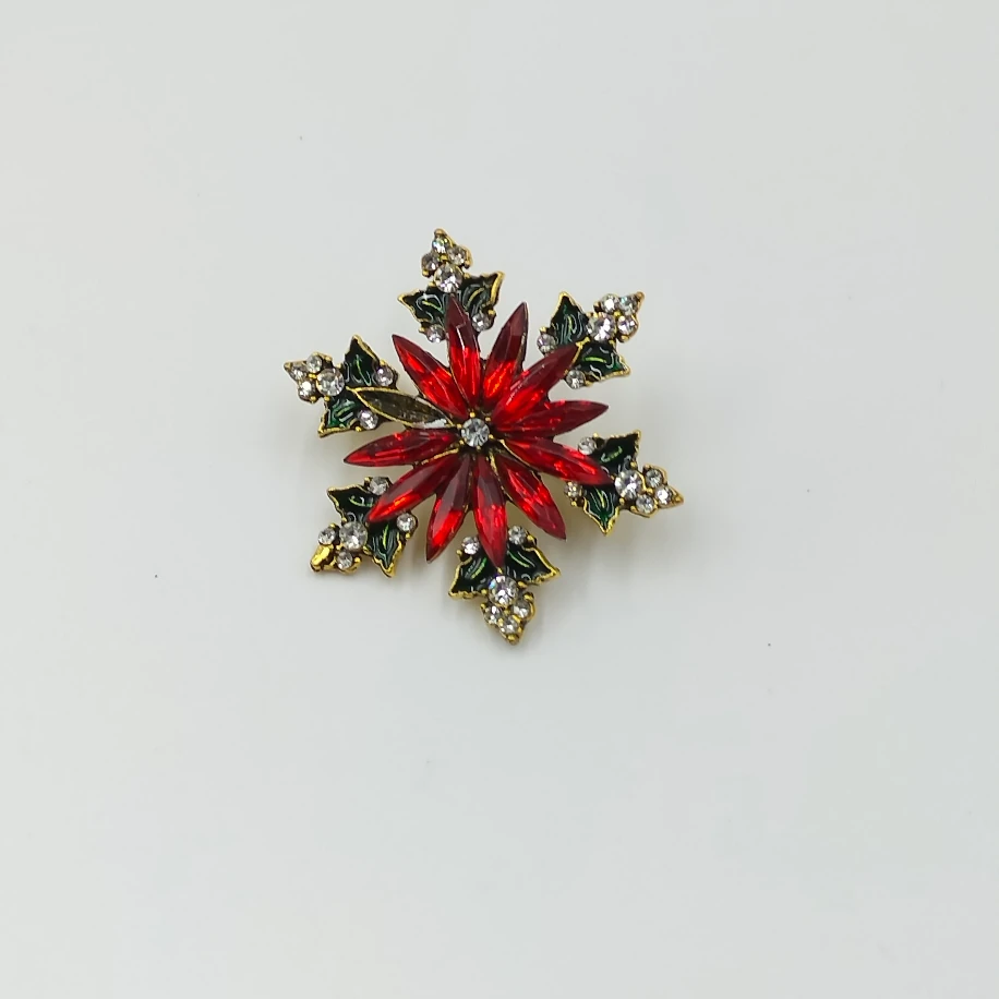 Gold Renkli Kar Tanesi Broş image