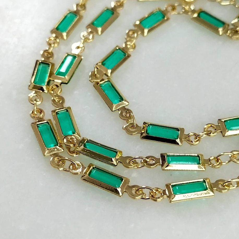 Gold Çelik Turkuaz Baget Y Kolye