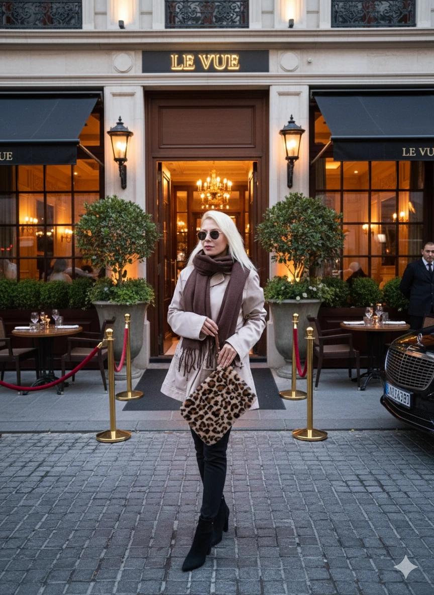 Leopar Peluş Portföy Çanta  image