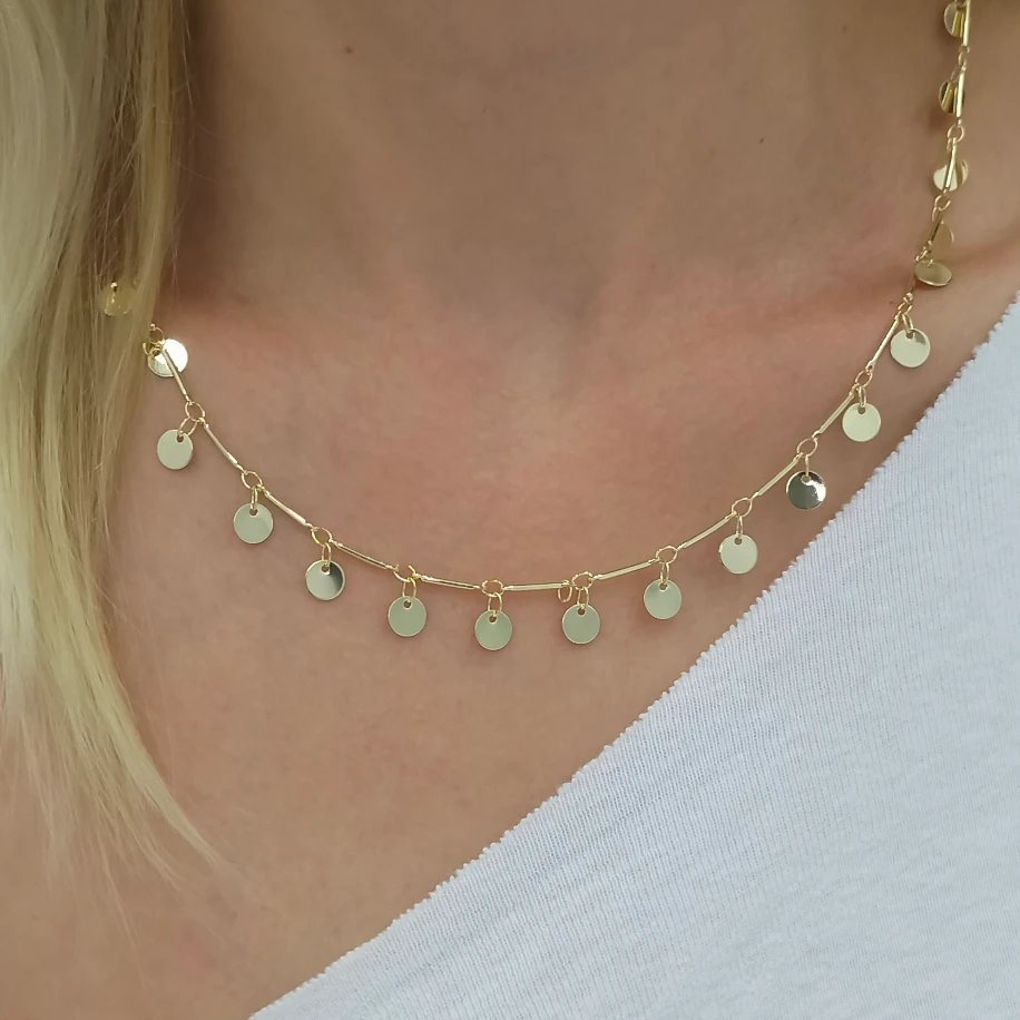 Gold Pullu Kolye image