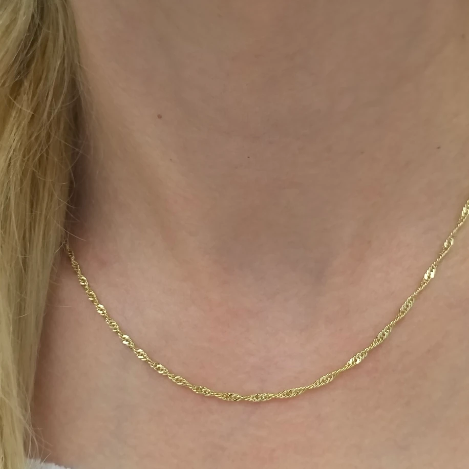 Gols Burgu Zincir Kolye image