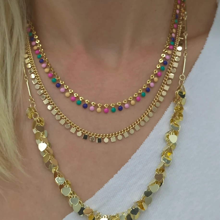 Gold Üç Kolye Kombin image