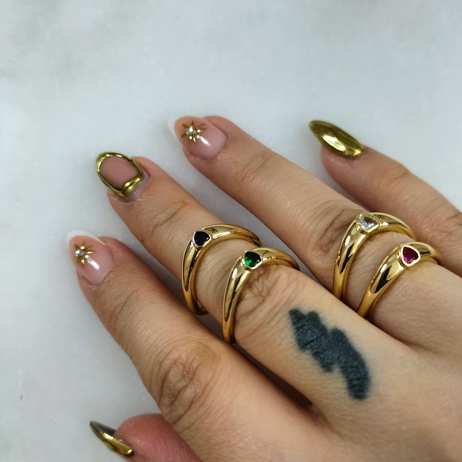 Gold Mini Kalpli Yüzük