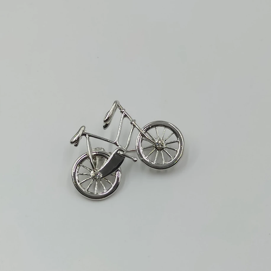 Silver Bisiklet Broş