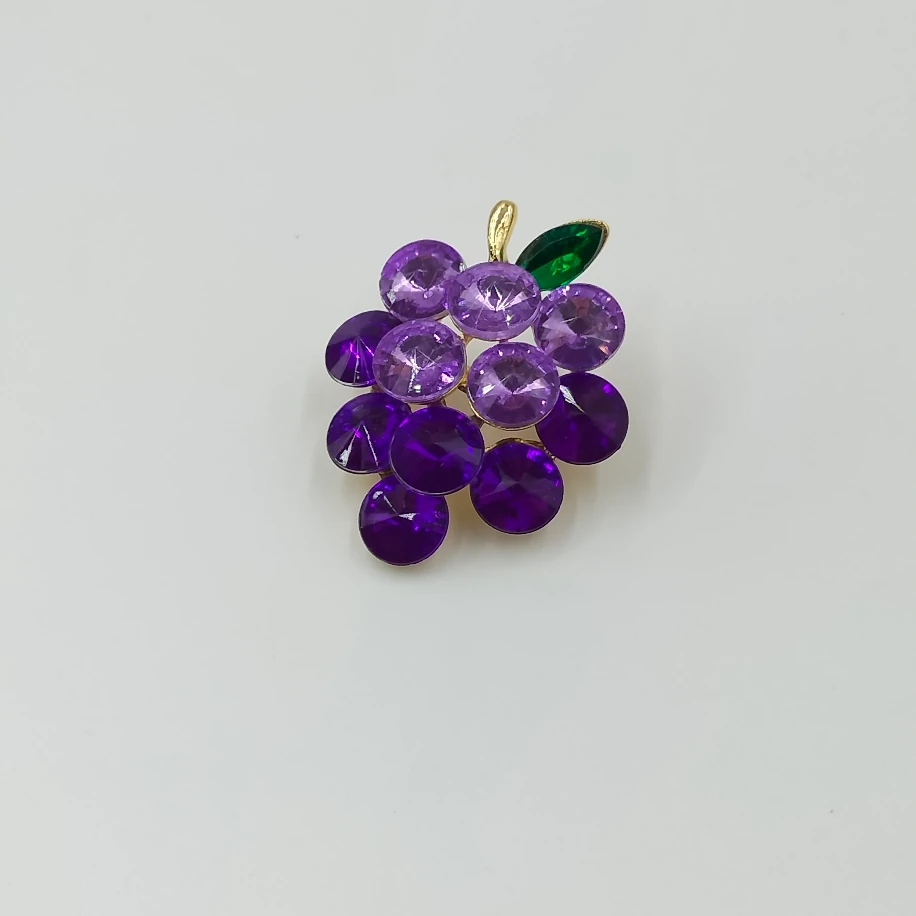 Gold Mor Üzüm Broş image