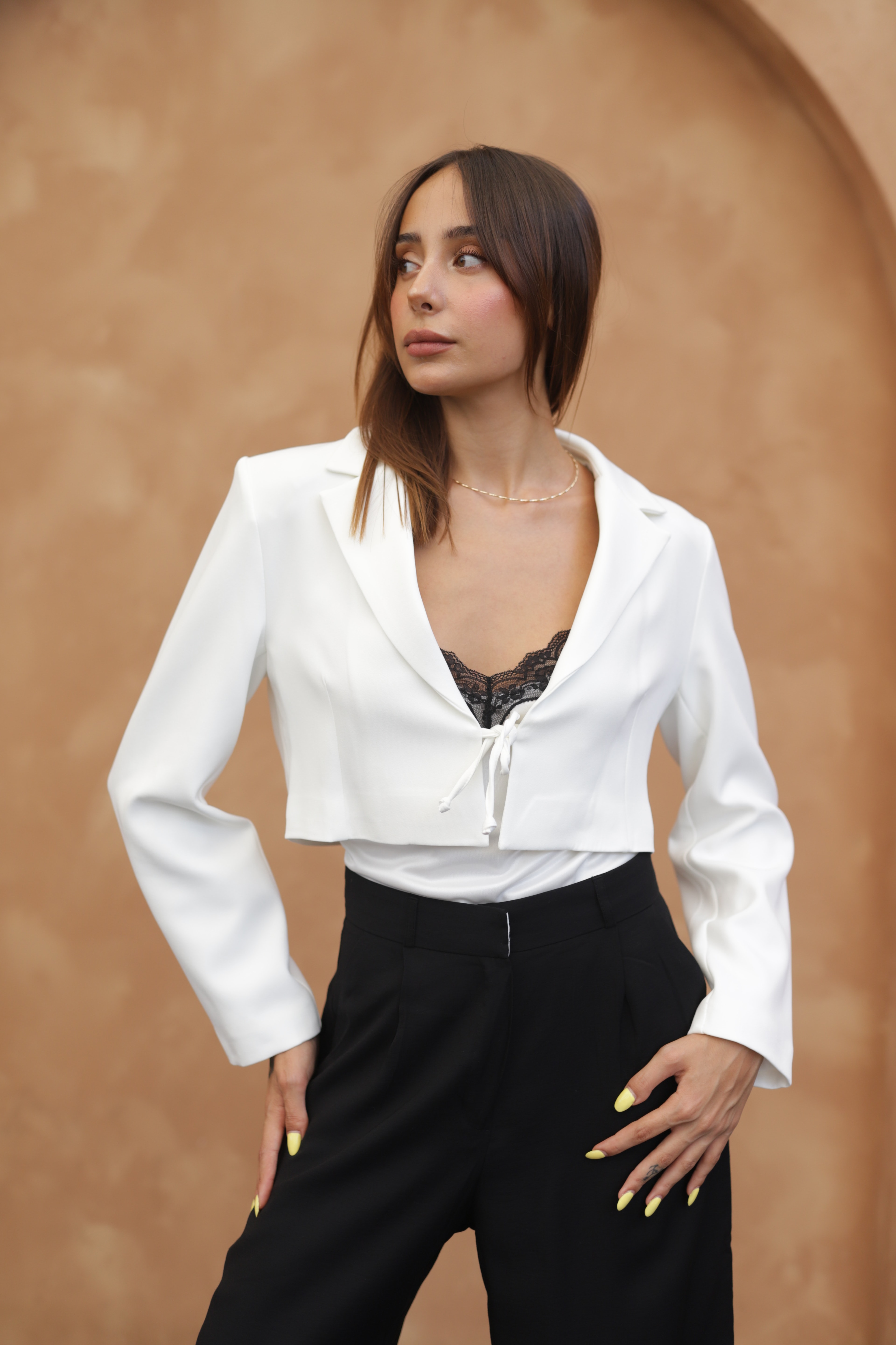 Crop blazer