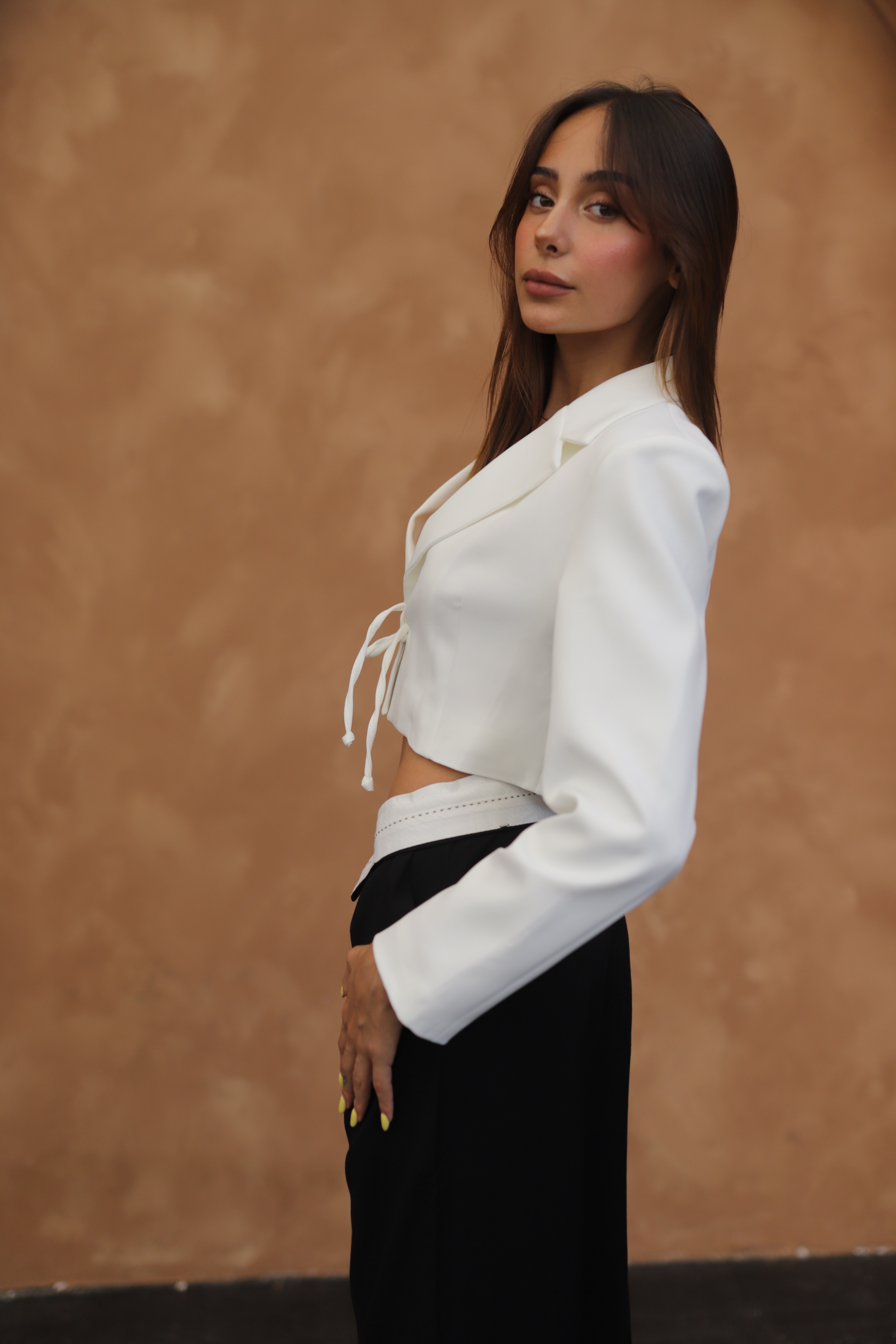 Crop blazer