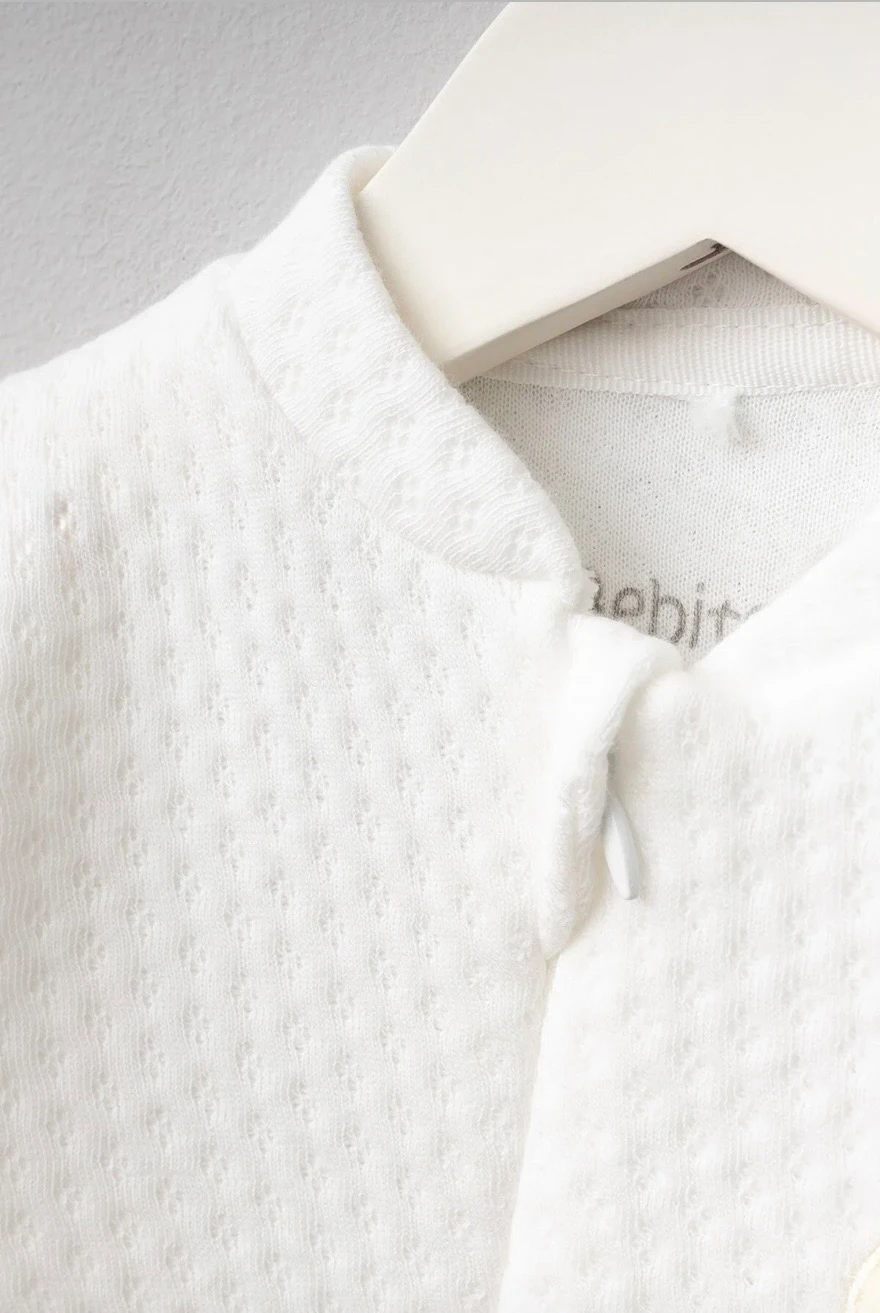 Sevimli Kaplan Desenli Pamuklu Bebek Kapitone Tulum