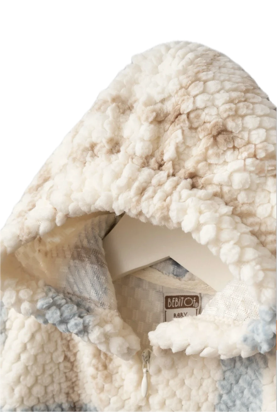 Ekose Desenli Kozmonot Tulum - Mavi