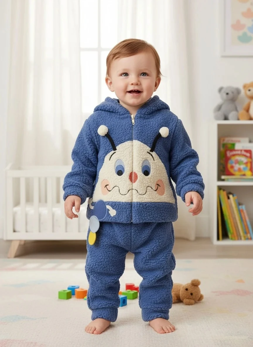 Tırtıl Figürlü İkili Bebek Takım