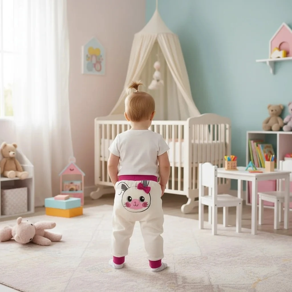 Tavşan Baskılı Kız Pijama Altı