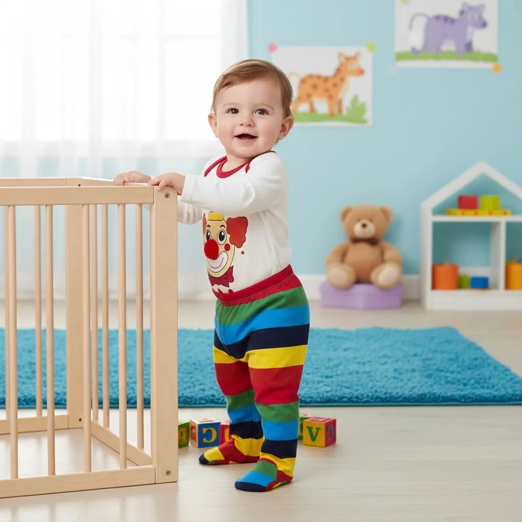 Palyaço Baskılı Badili Üçlü Erkek Takım