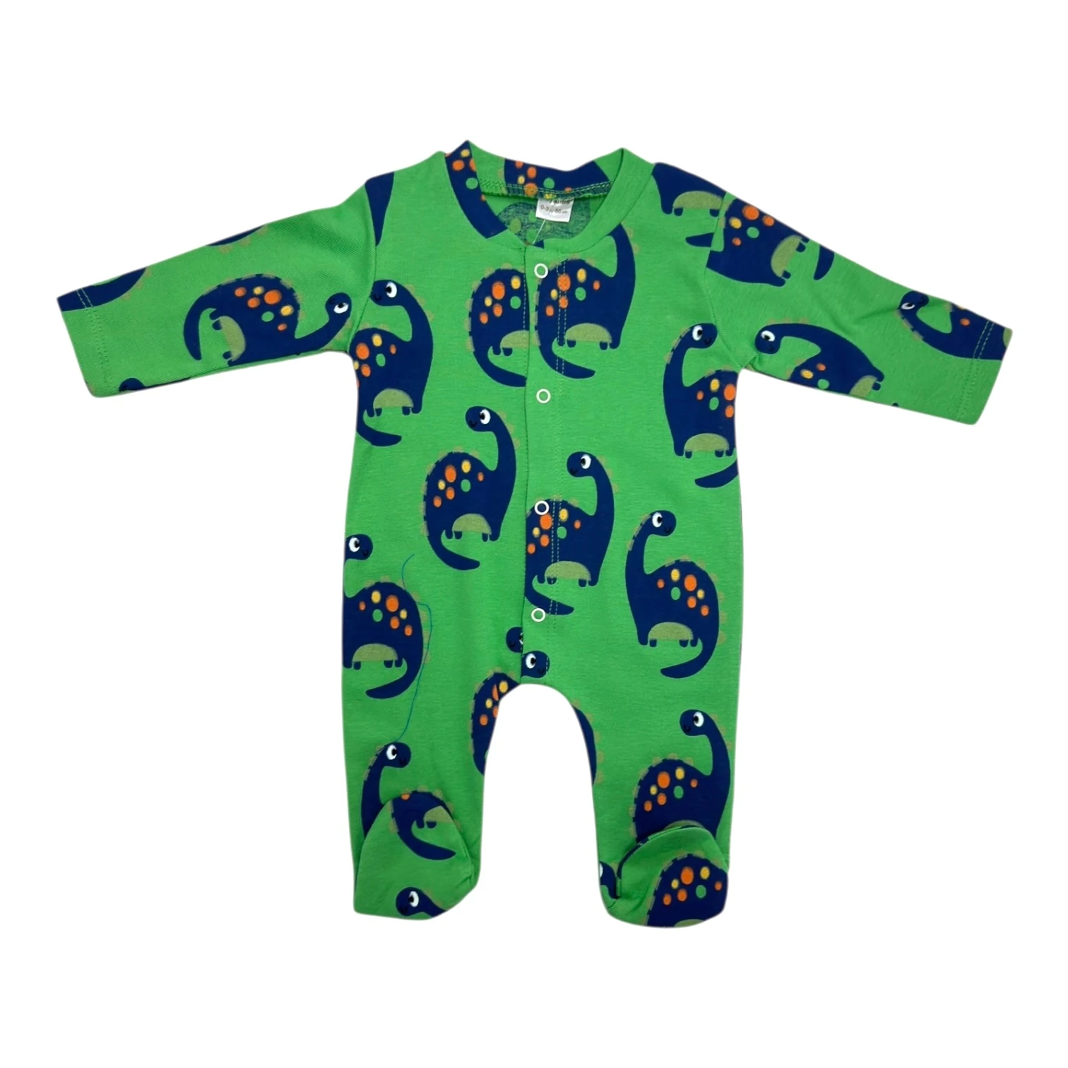 Kaplumbağalı Uzun Kollu Tulum  - Yeşil