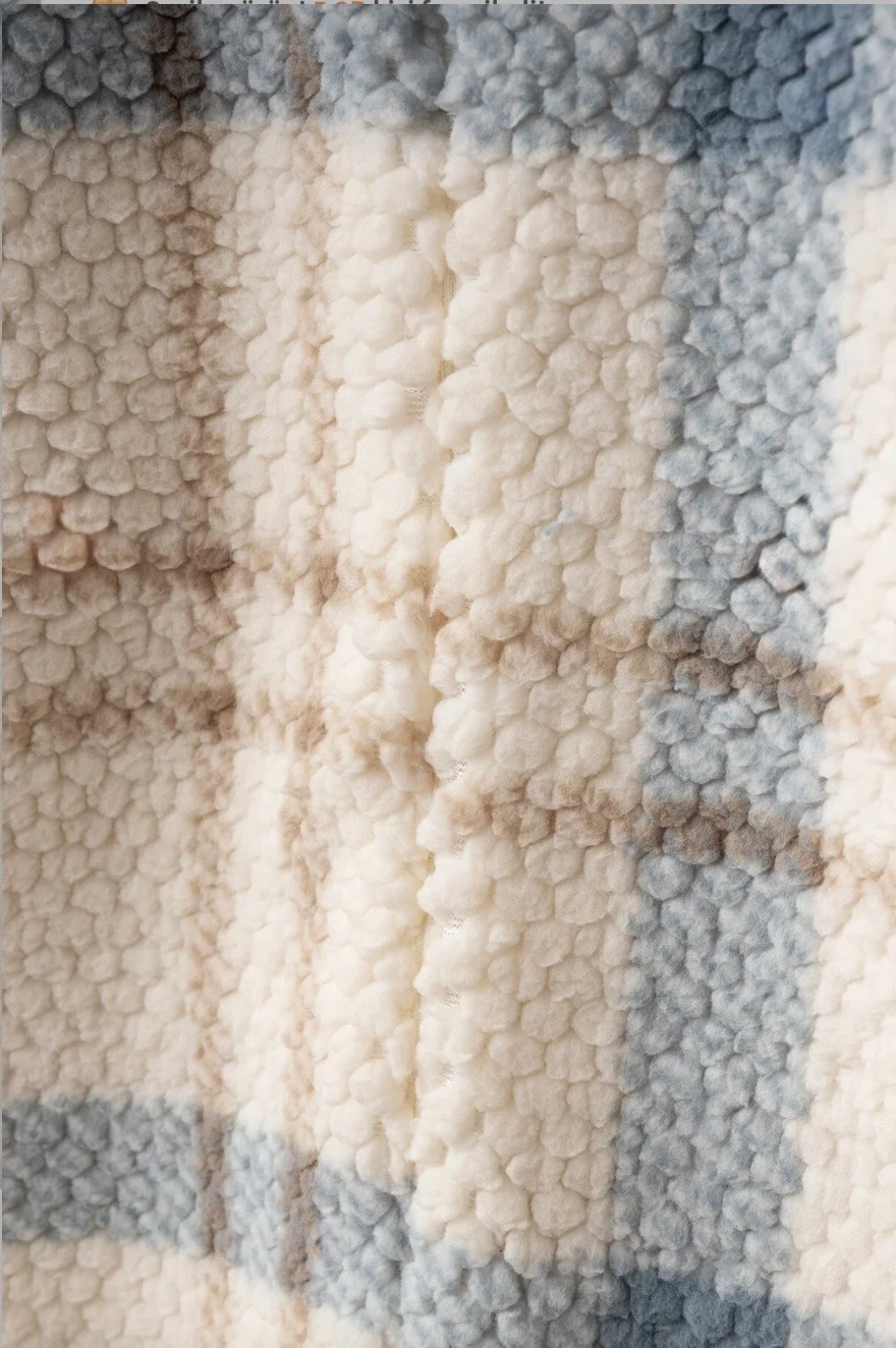 Ekose Desenli Kozmonot Tulum - Mavi