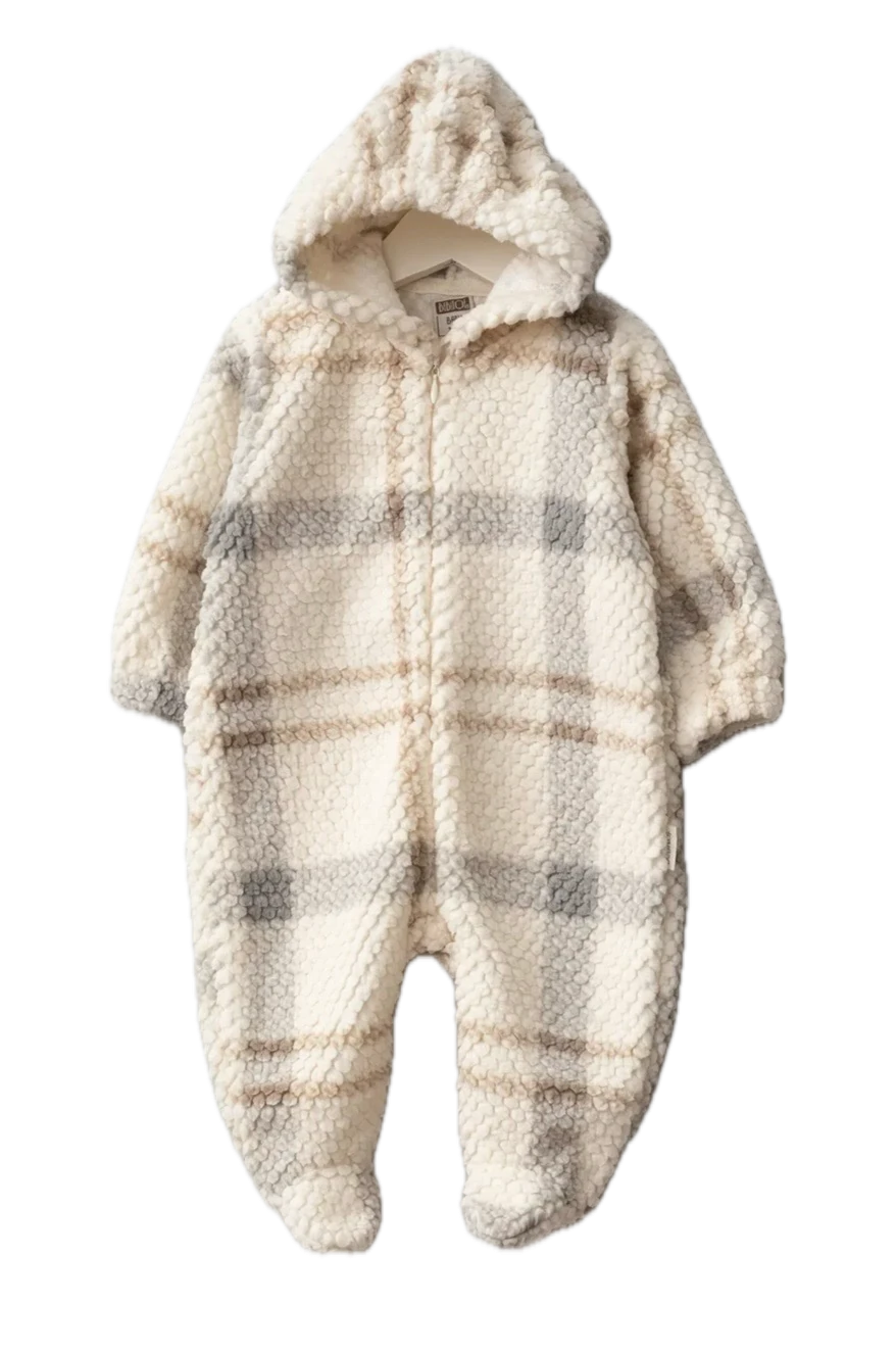 Ekose Desenli Kozmonot Tulum - Kahverengi