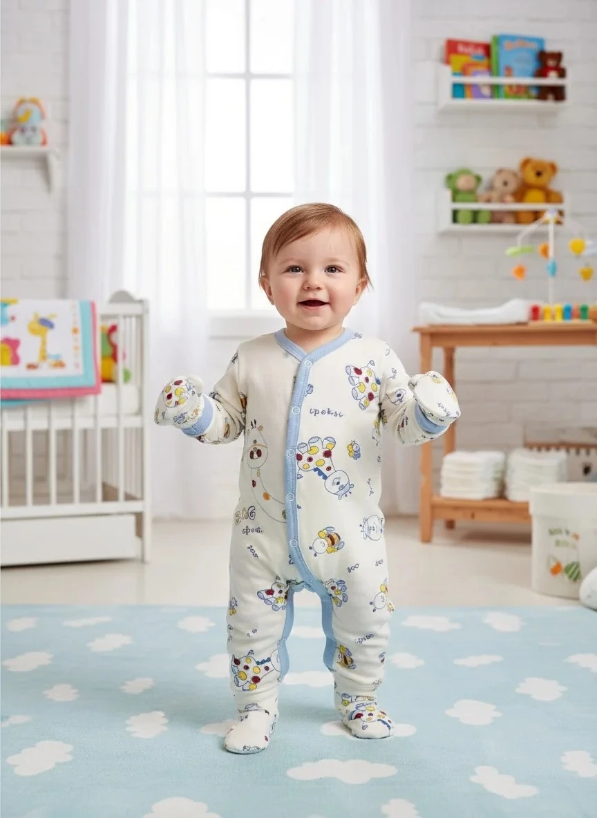 İpeksi Mavi Arılı 6 Parça Yenidoğan Hastane Çıkışı Seti