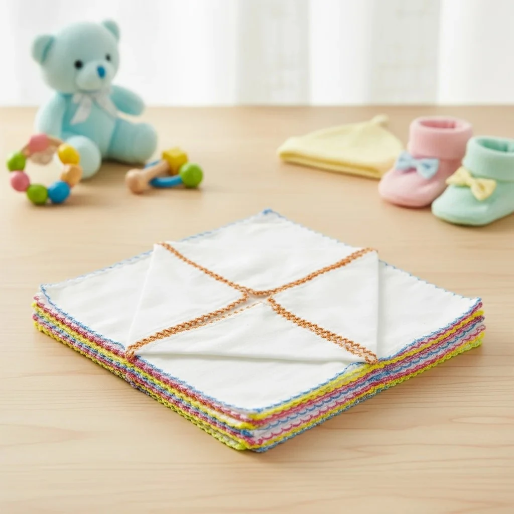 Renkli 12’li Bebek Mendil Seti