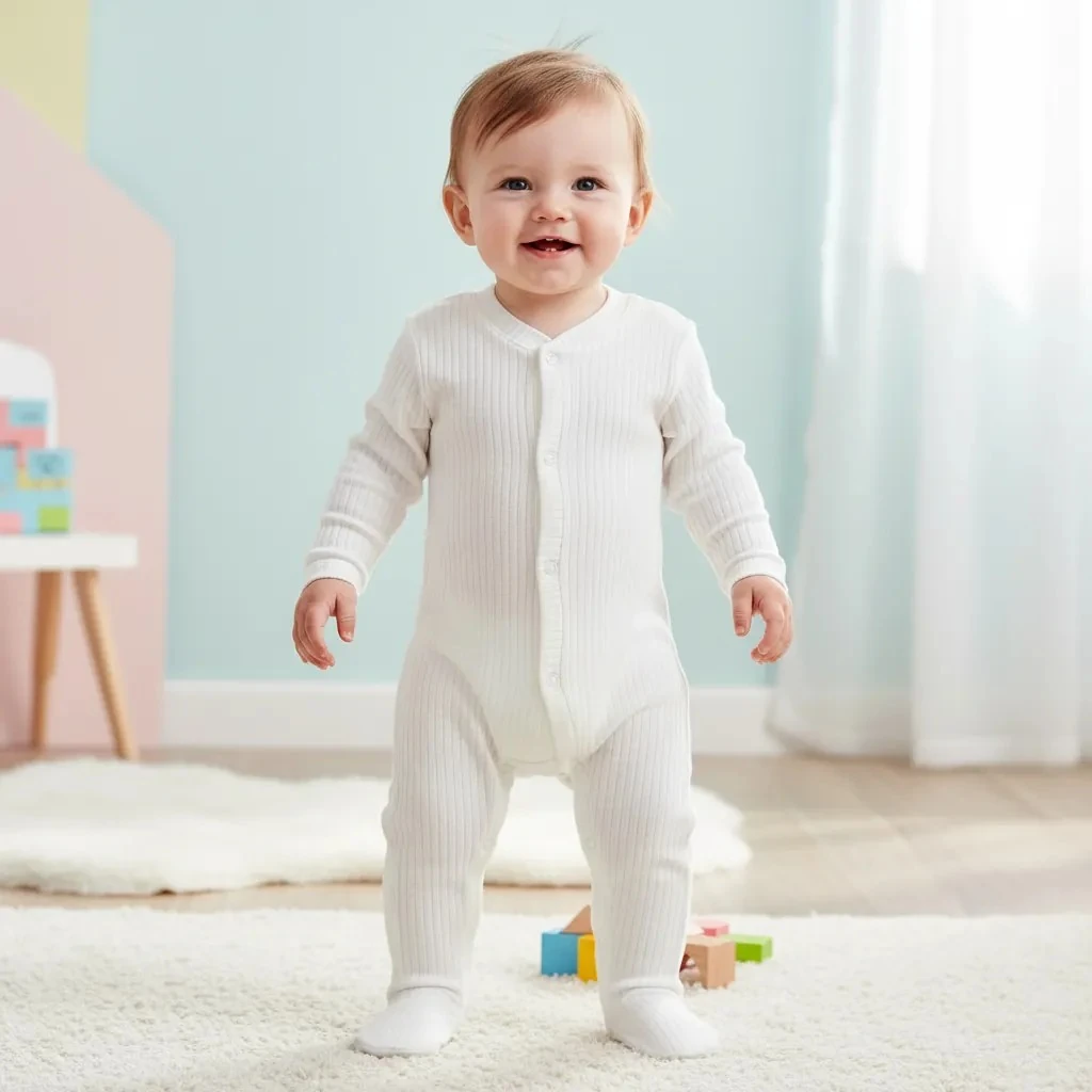 Beyaz Uzun Kollu Tulum