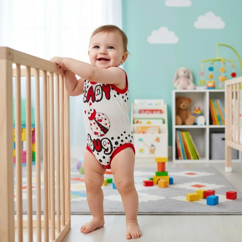 Uğurböceği Desenli Kız Zıbın