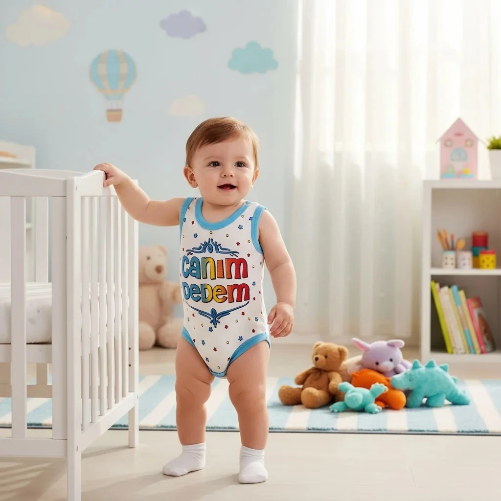 Canım Dedem Yazılı Erkek Bebek Zıbın