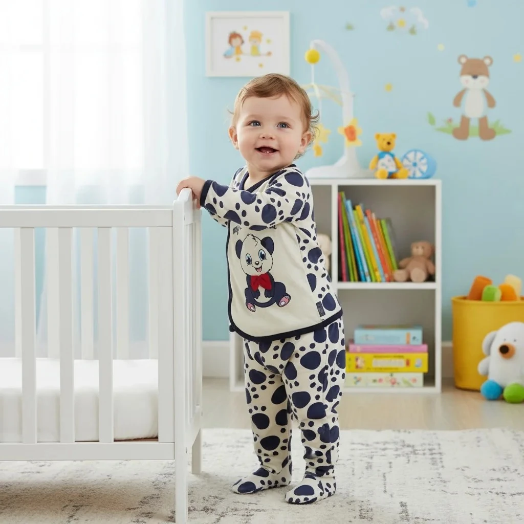 Panda Baskılı 5'li Yenidoğan Hastane Çıkışı Seti