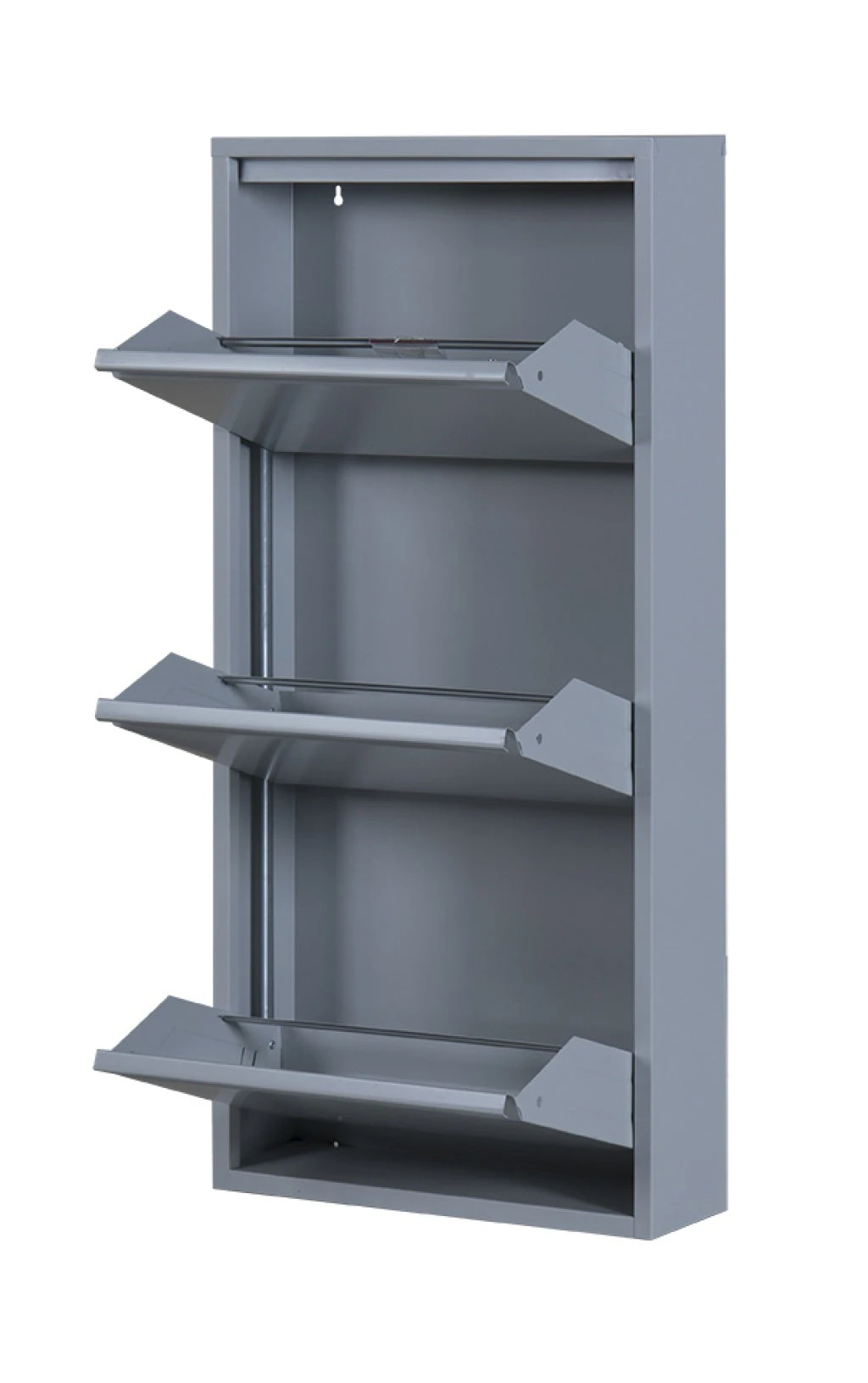 Milla Metal | 3 Kapaklı Metal Ayakkabılık Gri 